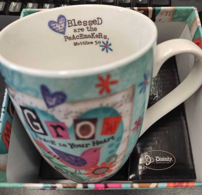 Mug - Grow Peace in Your Heart, 340ml - Image 2