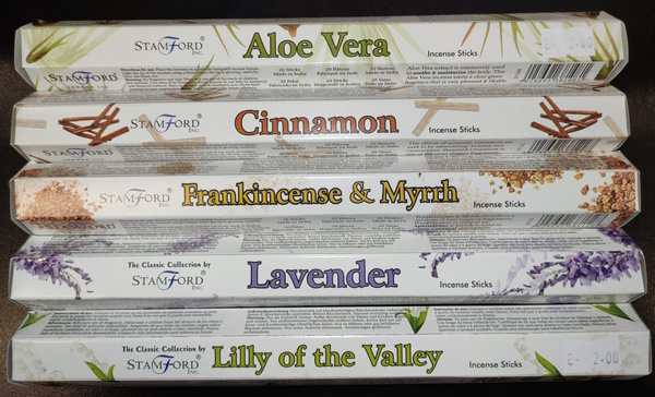 Incense Sticks Frankincense & Myrrh Box of 6 Sleeves (20 Sticks in each Sleeve) - Image 2